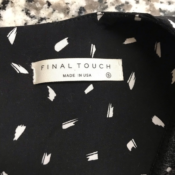 Final Touch Printed Rayon Self Tie Waist Blouse - Picture 9 of 10